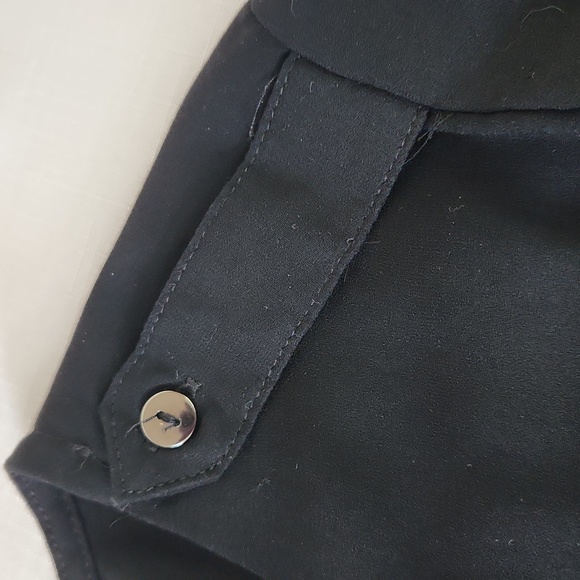 Divided black chiffon blouse. Size 6 - Picture 9 of 9